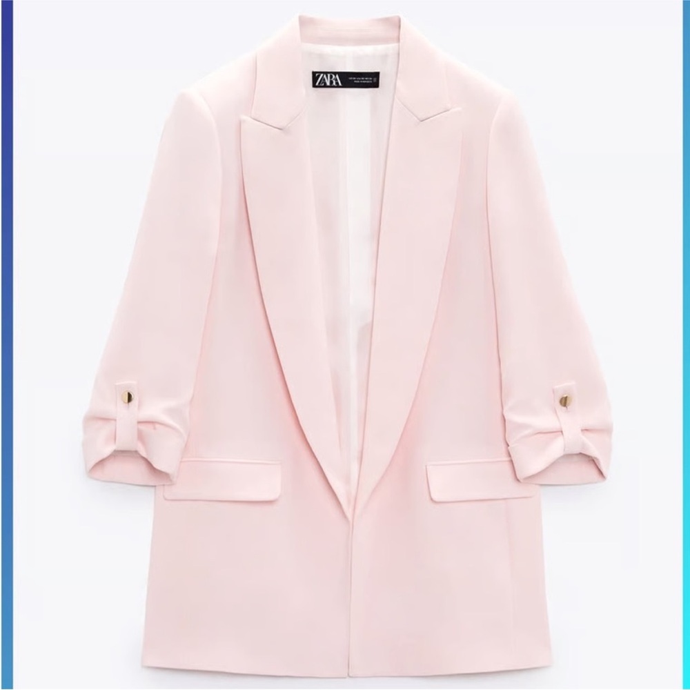 Zara Women's Soft Pink Blazer